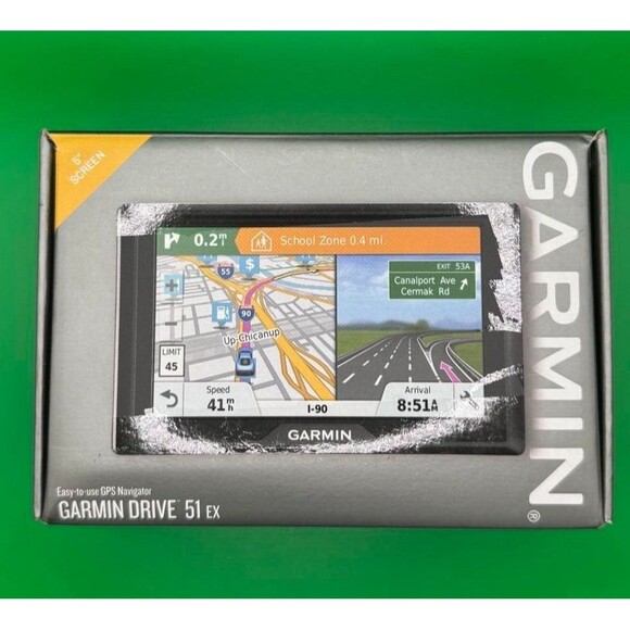 Garmin Drive 51 EX 5.0 inch GPS Navigator - Black, Driver Alerts, Foursquare - Picture 1 of 4
